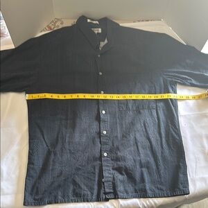Pierre Cardin Black Casual Button Down Shirt